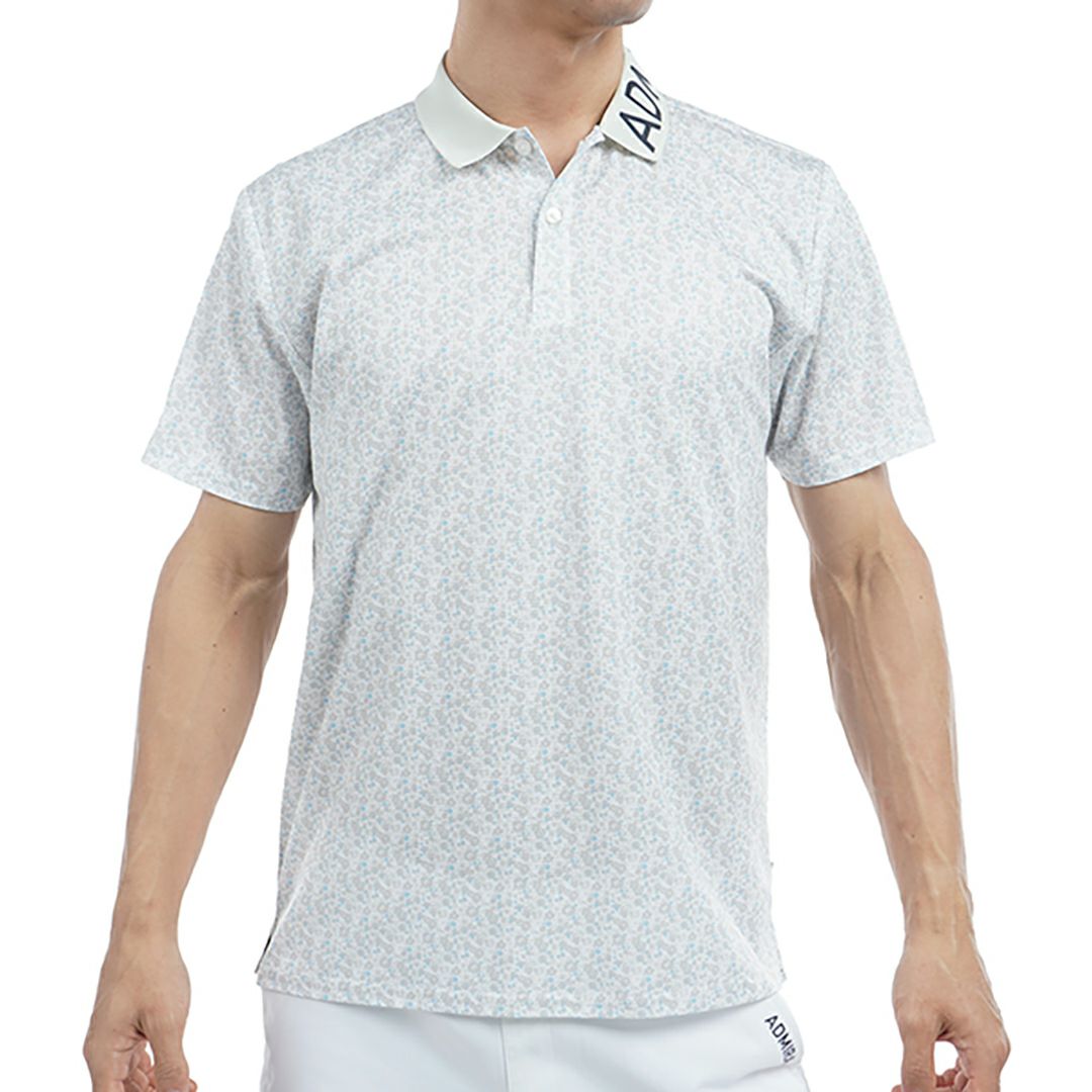 アドミラル ゴルフ Admiral GOLF メンズ メンズ 花柄プリント ポロシャツ ADMA535 詳細1