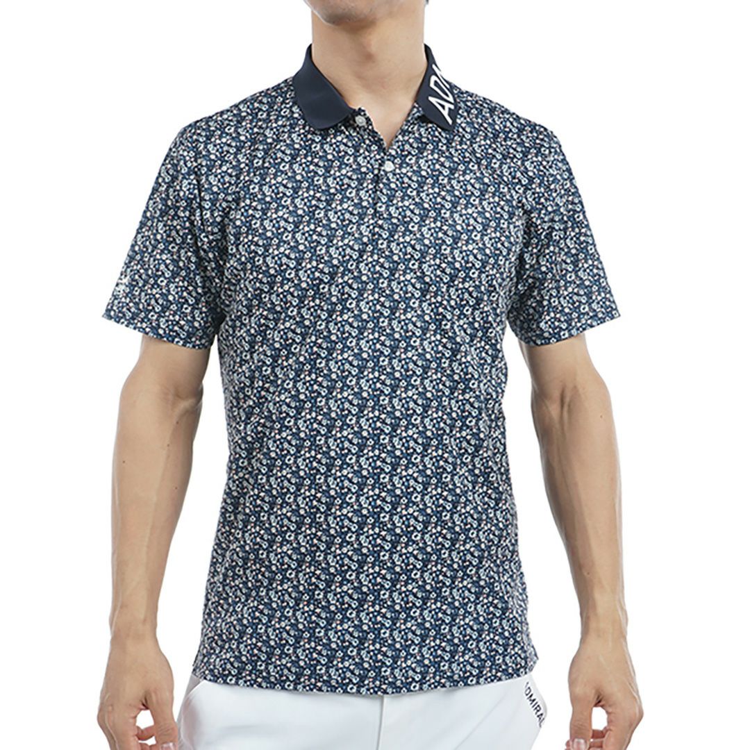アドミラル ゴルフ Admiral GOLF メンズ メンズ 花柄プリント ポロシャツ ADMA535 詳細3