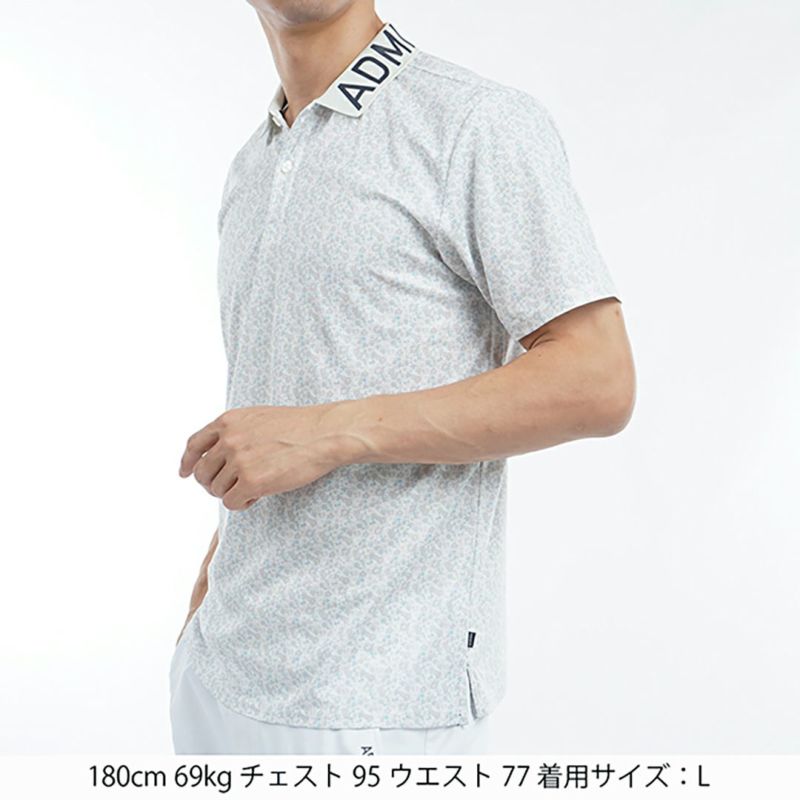 30％OFF】[アドミラル ゴルフ]メンズ 花柄プリント ポロシャツ