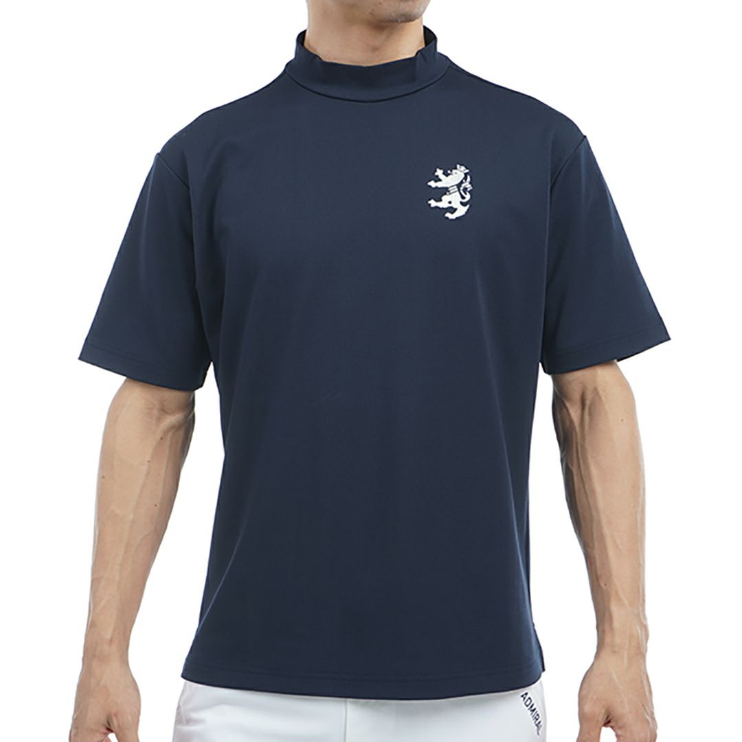 アドミラル ゴルフ Admiral GOLF メンズ メンズ ビッグ鹿の子 アクティブモックネックシャツ ADMA536 詳細1