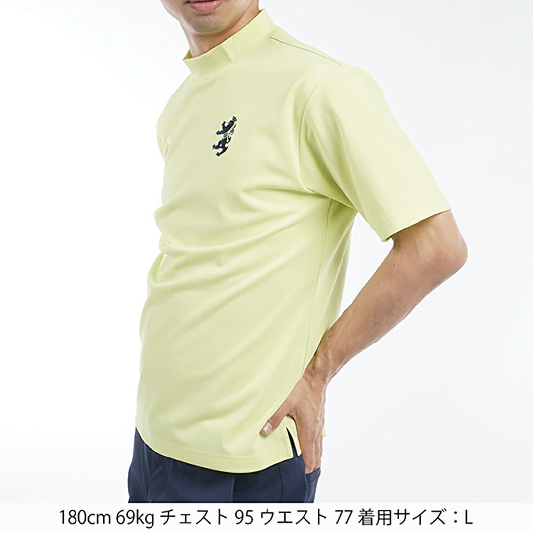 アドミラル ゴルフ Admiral GOLF メンズ メンズ ビッグ鹿の子 アクティブモックネックシャツ ADMA536 詳細11
