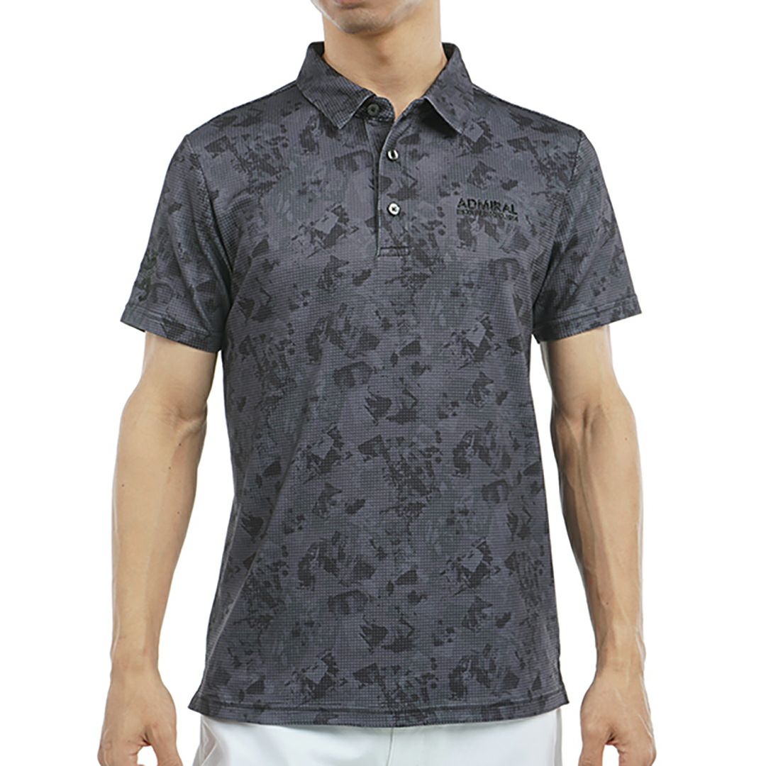 アドミラル ゴルフ Admiral GOLF メンズ メンズ ローラー カモフラージュプリントシャツ ADMA538 詳細1