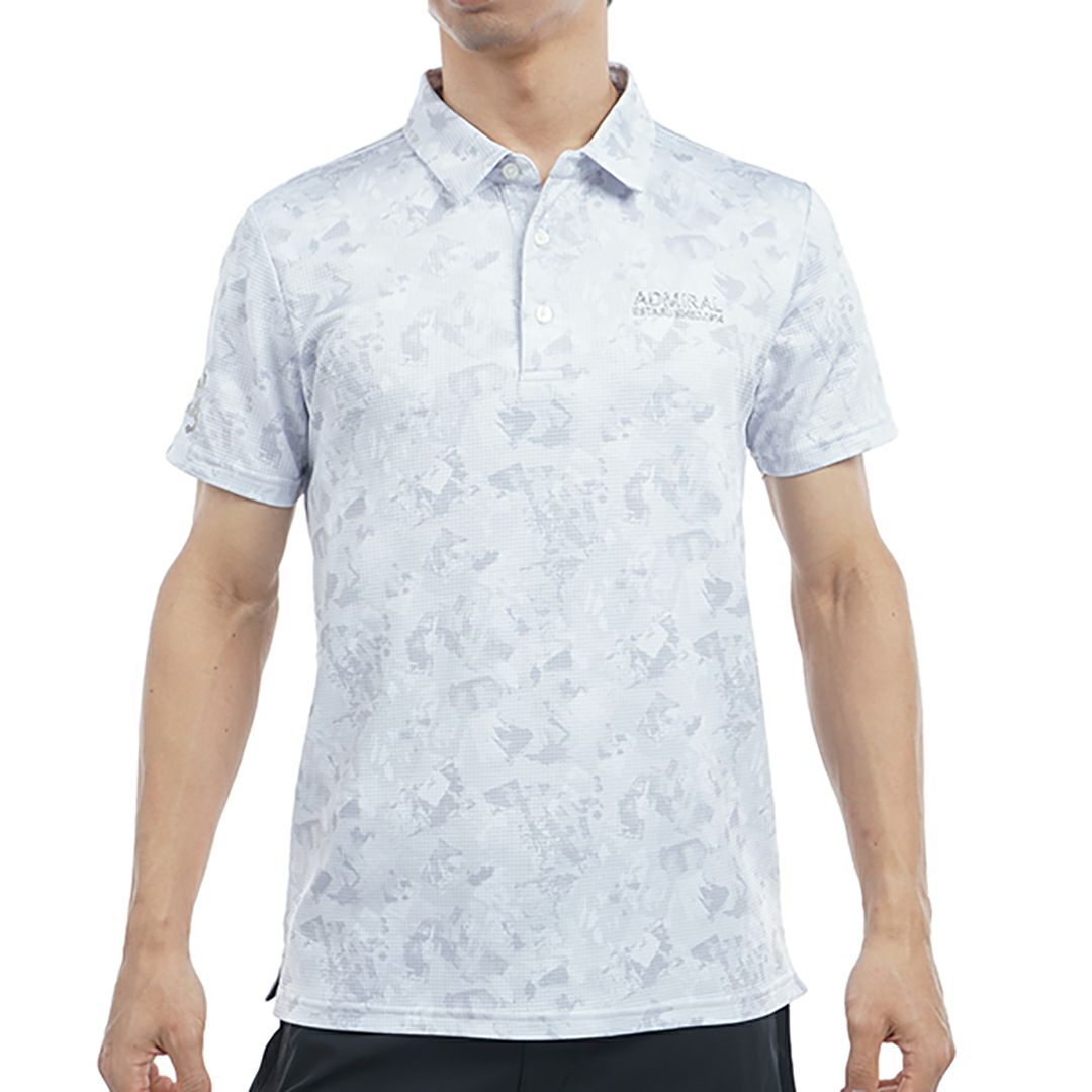 アドミラル ゴルフ Admiral GOLF メンズ メンズ ローラー カモフラージュプリントシャツ ADMA538 詳細2