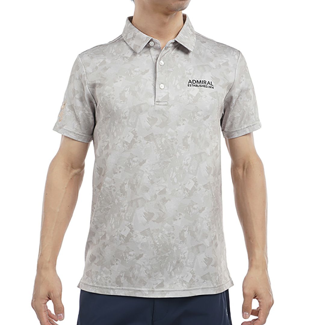 アドミラル ゴルフ Admiral GOLF メンズ メンズ ローラー カモフラージュプリントシャツ ADMA538 詳細3