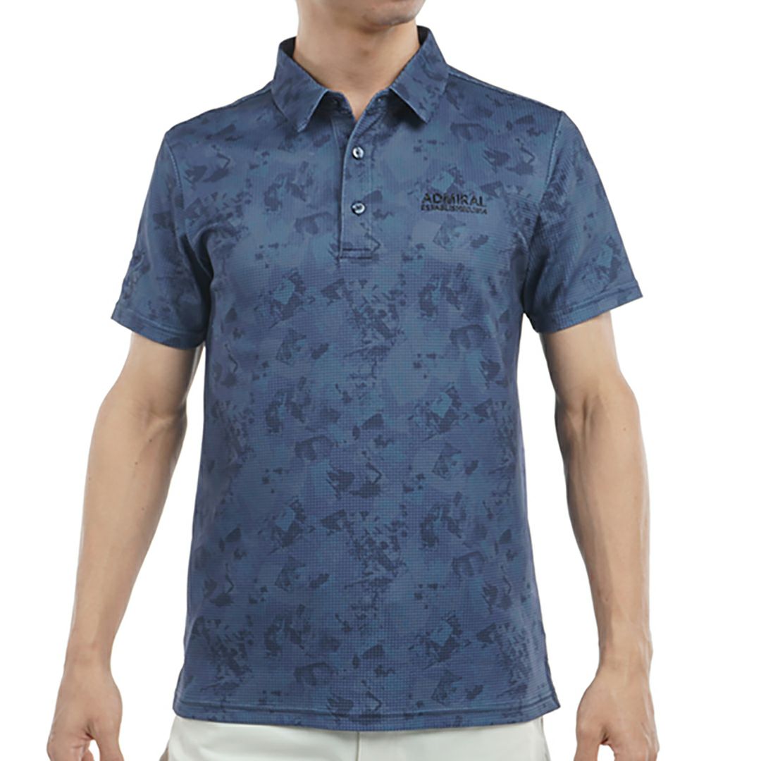 アドミラル ゴルフ Admiral GOLF メンズ メンズ ローラー カモフラージュプリントシャツ ADMA538 詳細4