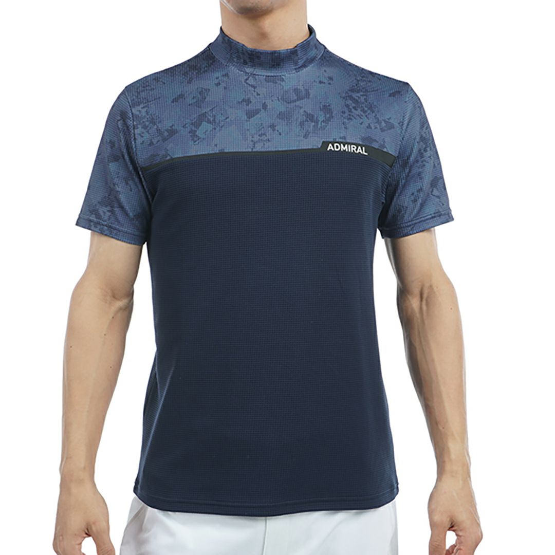 アドミラル ゴルフ Admiral GOLF メンズ メンズ ローラーカモフラージュプリント モックネックシャツ ADMA539 詳細1