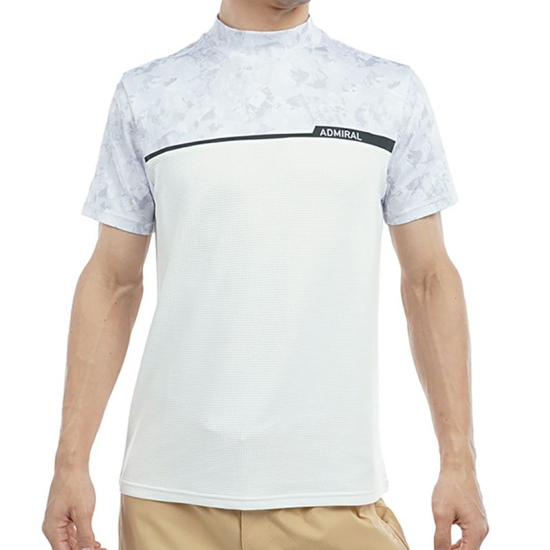 アドミラル ゴルフ Admiral GOLF メンズ メンズ ローラーカモフラージュプリント モックネックシャツ ADMA539 詳細2