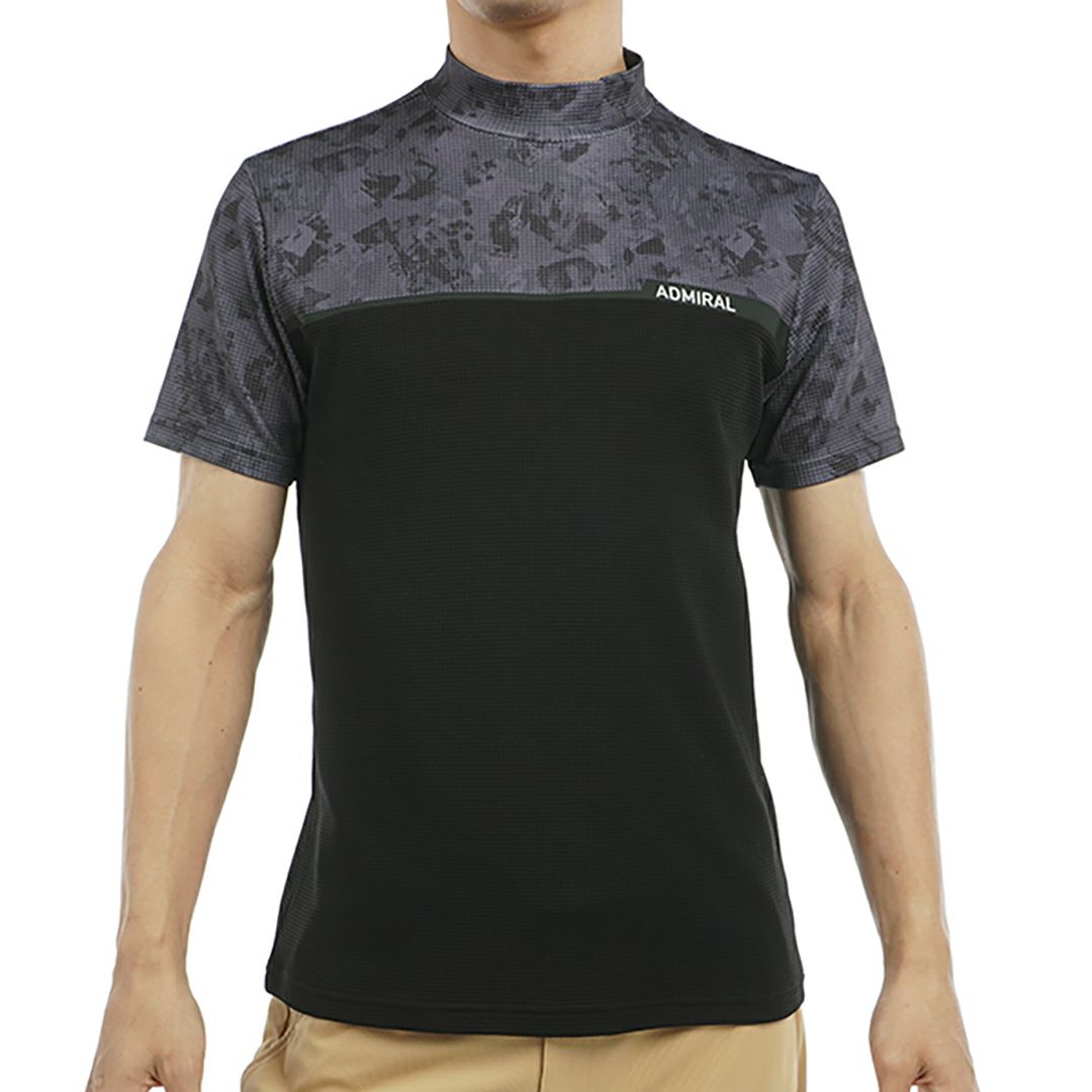 アドミラル ゴルフ Admiral GOLF メンズ メンズ ローラーカモフラージュプリント モックネックシャツ ADMA539 詳細3
