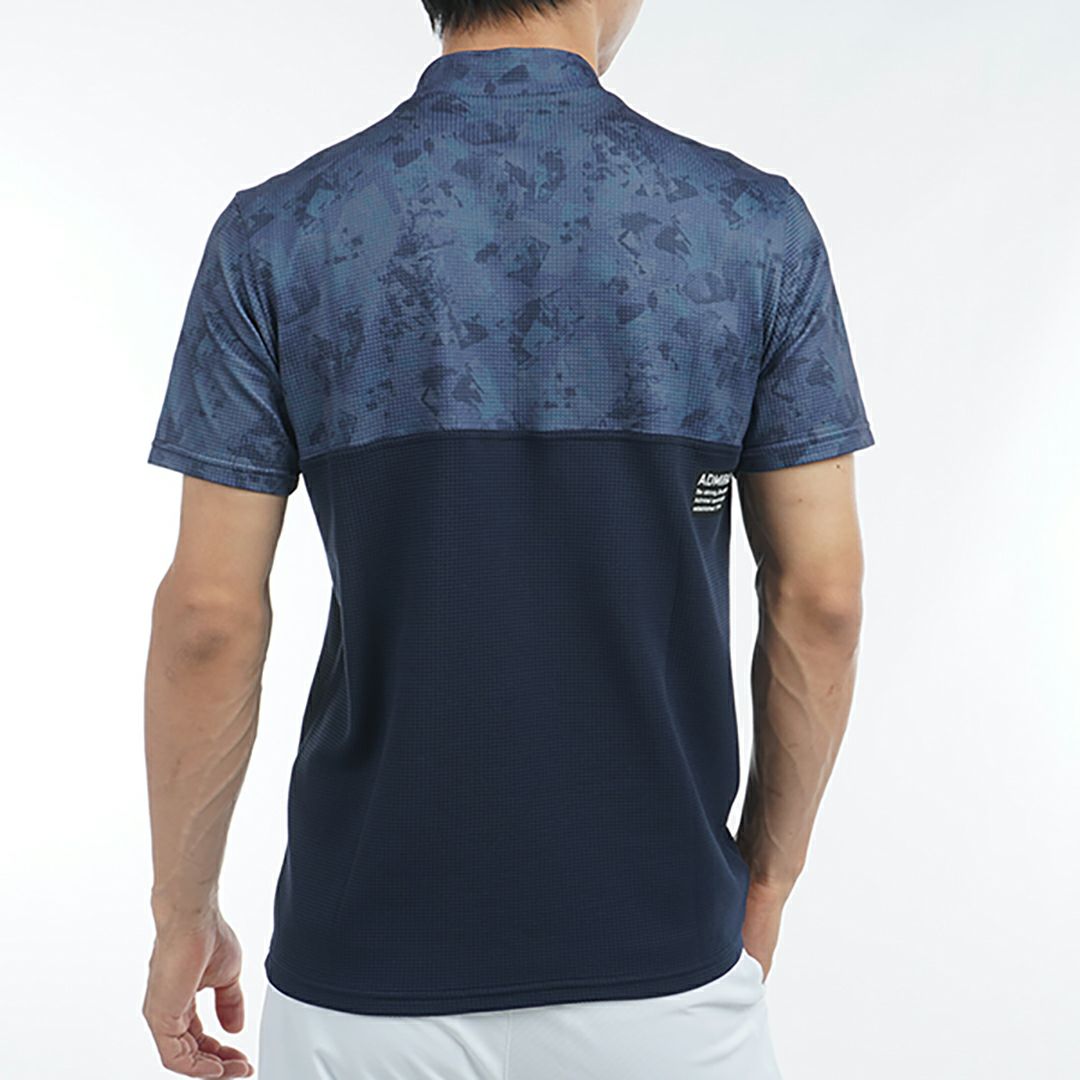 アドミラル ゴルフ Admiral GOLF メンズ メンズ ローラーカモフラージュプリント モックネックシャツ ADMA539 詳細6