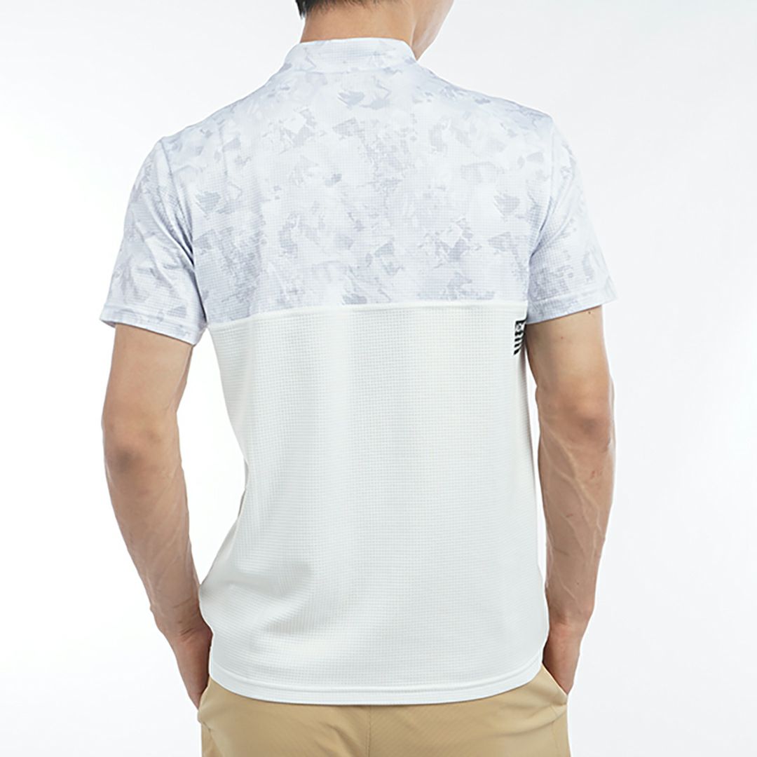 アドミラル ゴルフ Admiral GOLF メンズ メンズ ローラーカモフラージュプリント モックネックシャツ ADMA539 詳細8