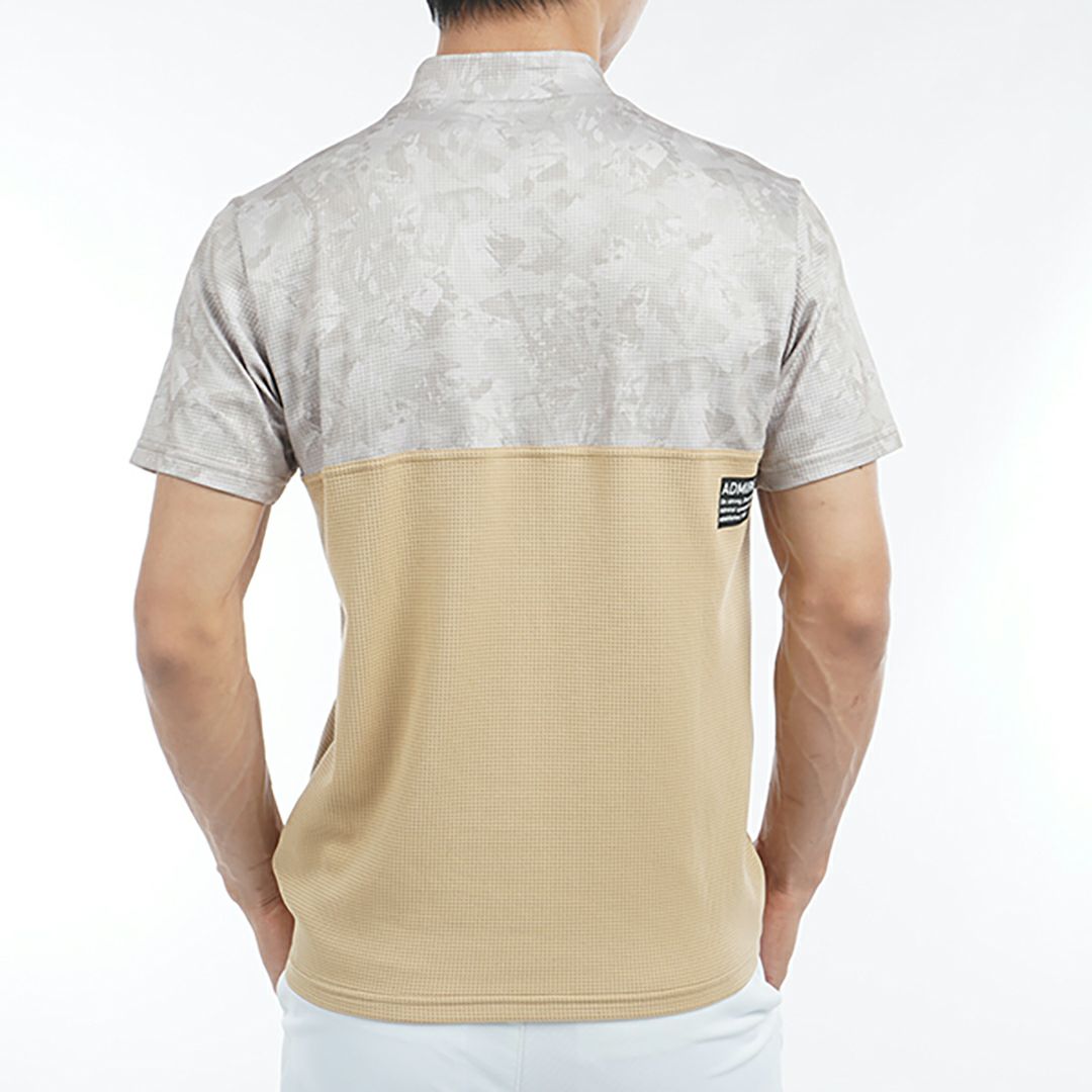 アドミラル ゴルフ Admiral GOLF メンズ メンズ ローラーカモフラージュプリント モックネックシャツ ADMA539 詳細12