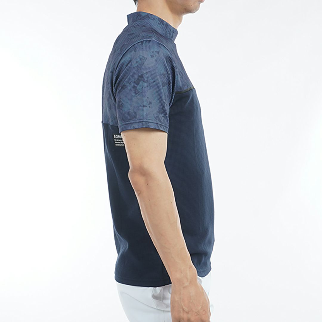 アドミラル ゴルフ Admiral GOLF メンズ メンズ ローラーカモフラージュプリント モックネックシャツ ADMA539 詳細14