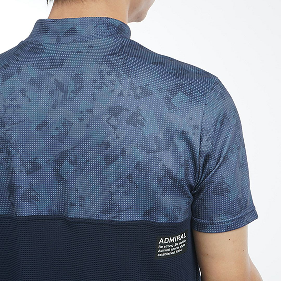 アドミラル ゴルフ Admiral GOLF メンズ メンズ ローラーカモフラージュプリント モックネックシャツ ADMA539 詳細16
