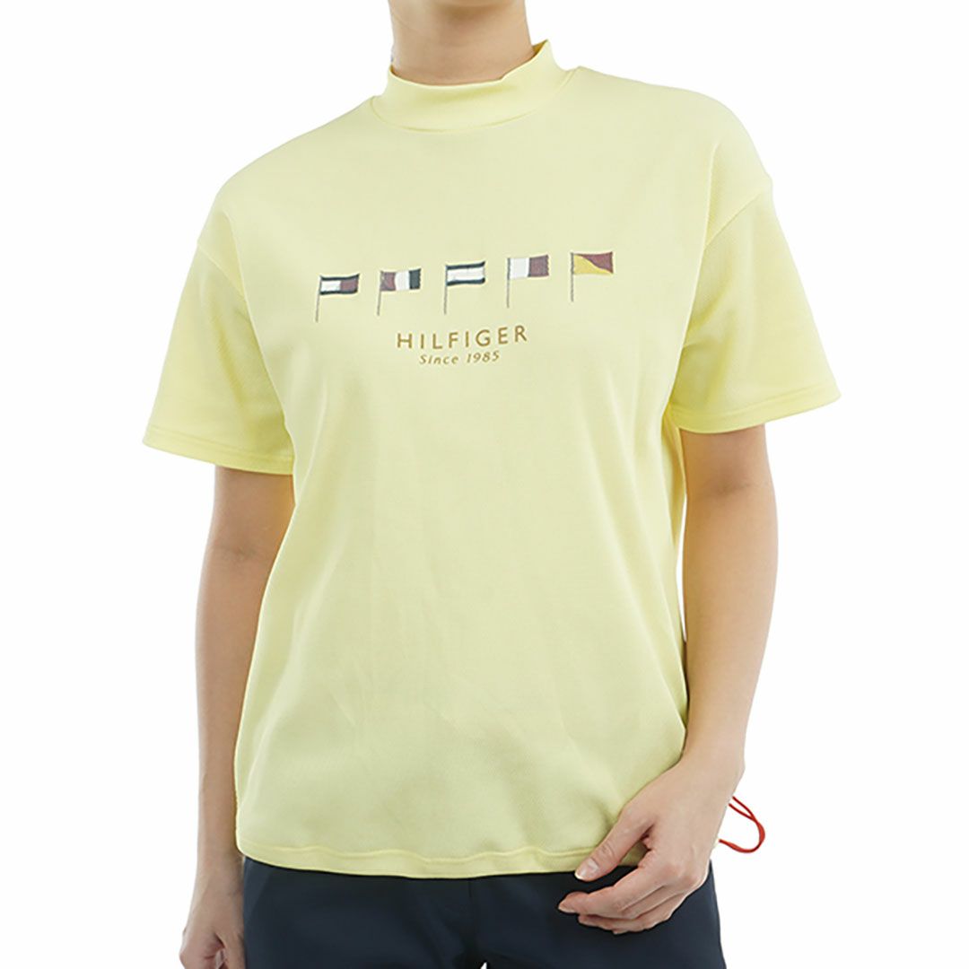 トミー ヒルフィガー ゴルフ Tommy Hilfiger Golf レディース レディース マルチフラッグ リラックス半袖モックネックシャツ THLA501 詳細5