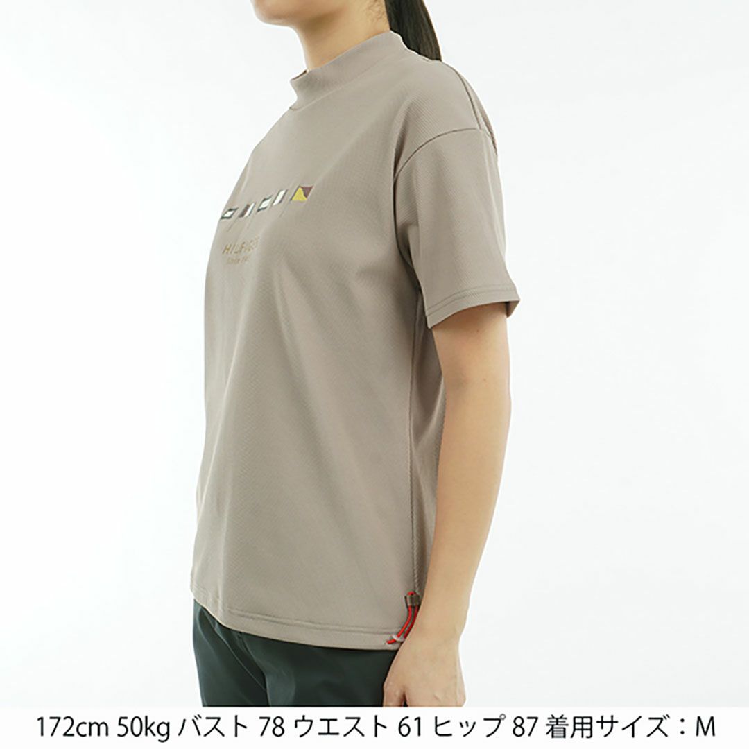 トミー ヒルフィガー ゴルフ Tommy Hilfiger Golf レディース レディース マルチフラッグ リラックス半袖モックネックシャツ THLA501 詳細6