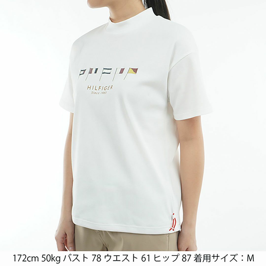 トミー ヒルフィガー ゴルフ Tommy Hilfiger Golf レディース レディース マルチフラッグ リラックス半袖モックネックシャツ THLA501 詳細14