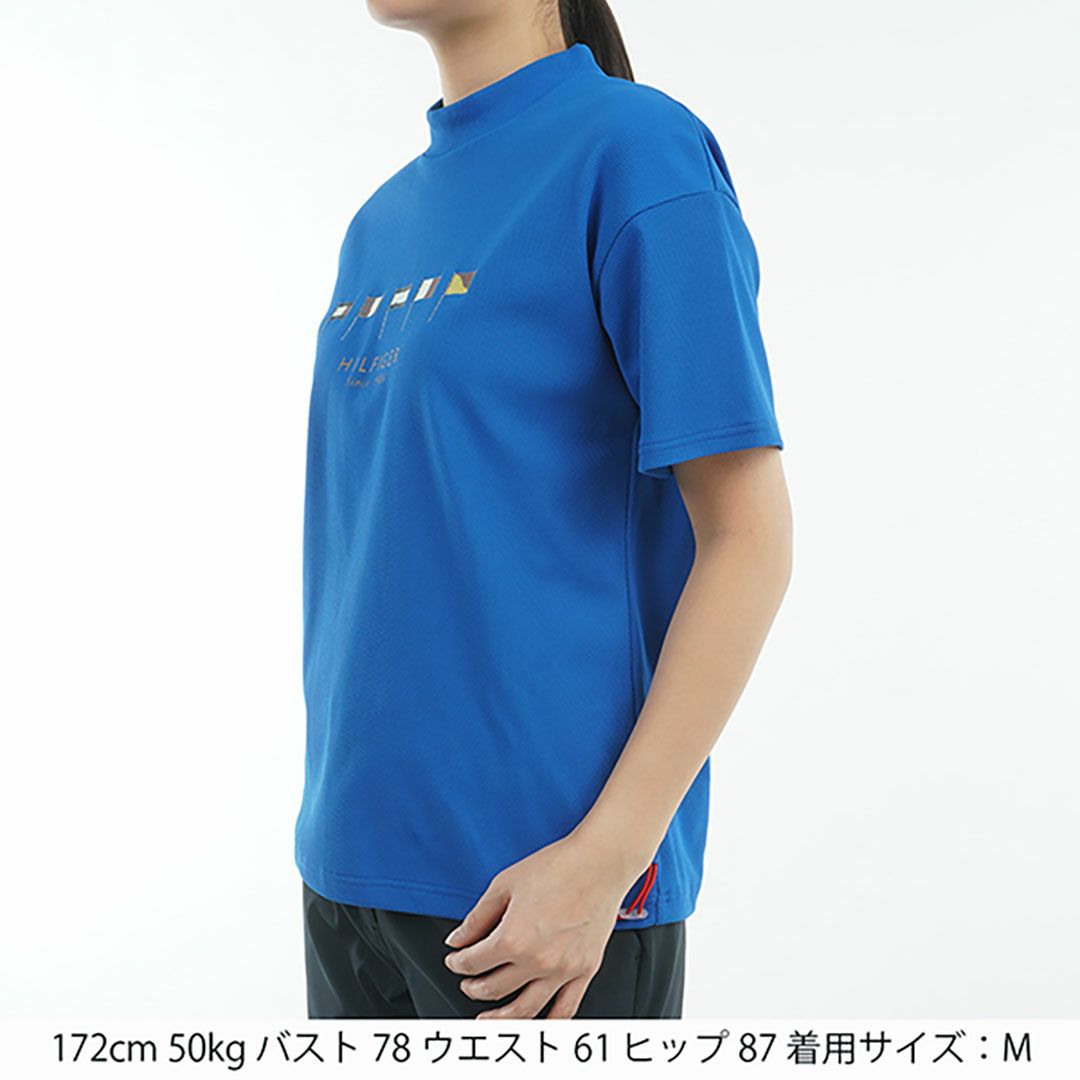 トミー ヒルフィガー ゴルフ Tommy Hilfiger Golf レディース レディース マルチフラッグ リラックス半袖モックネックシャツ THLA501 詳細18