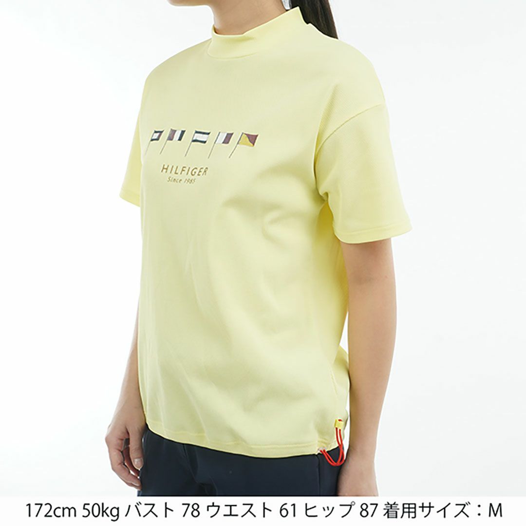 トミー ヒルフィガー ゴルフ Tommy Hilfiger Golf レディース レディース マルチフラッグ リラックス半袖モックネックシャツ THLA501 詳細20