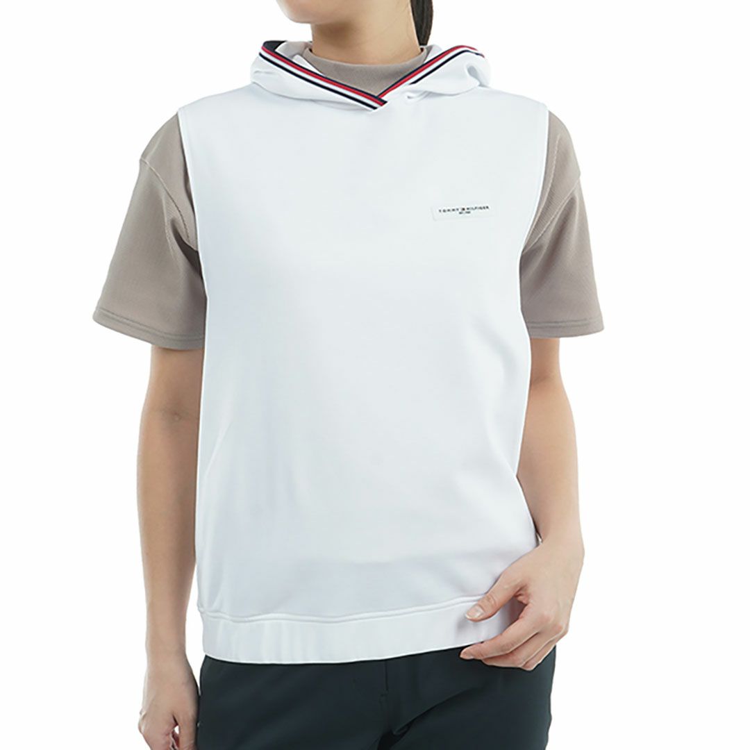 トミー ヒルフィガー ゴルフ Tommy Hilfiger Golf レディース レディース バックロゴ フーディーベスト THLA502 詳細1