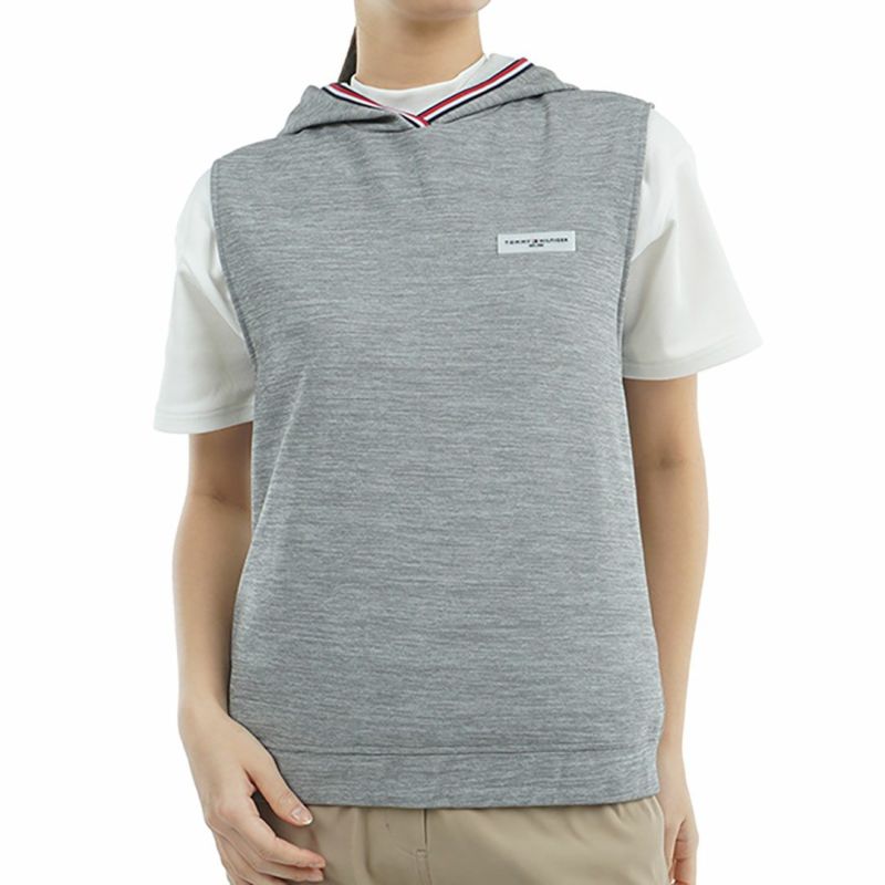 トミー ヒルフィガー ゴルフ Tommy Hilfiger Golf レディース レディース バックロゴ フーディーベスト THLA502 詳細2