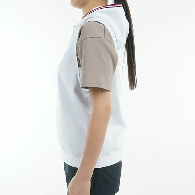 トミー ヒルフィガー ゴルフ Tommy Hilfiger Golf レディース レディース バックロゴ フーディーベスト THLA502 詳細5