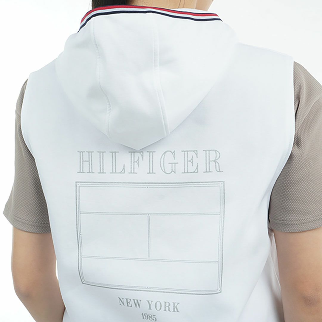 トミー ヒルフィガー ゴルフ Tommy Hilfiger Golf レディース レディース バックロゴ フーディーベスト THLA502 詳細9