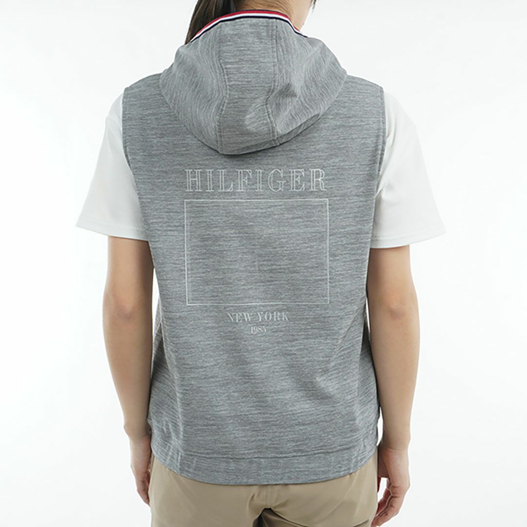 トミー ヒルフィガー ゴルフ Tommy Hilfiger Golf レディース レディース バックロゴ フーディーベスト THLA502 詳細13