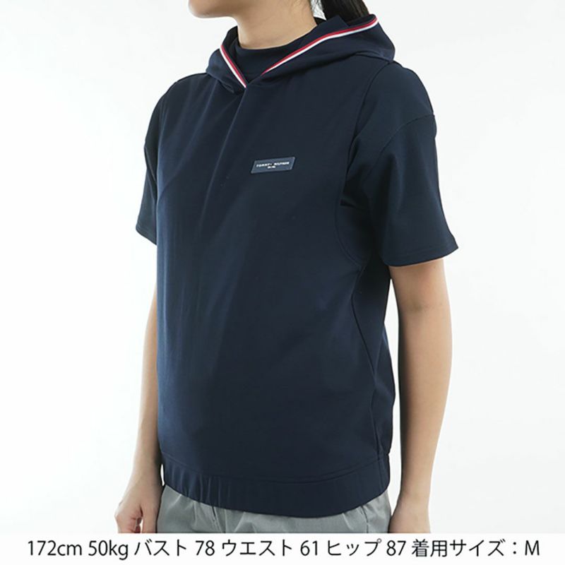 トミー ヒルフィガー ゴルフ Tommy Hilfiger Golf レディース レディース バックロゴ フーディーベスト THLA502 詳細14