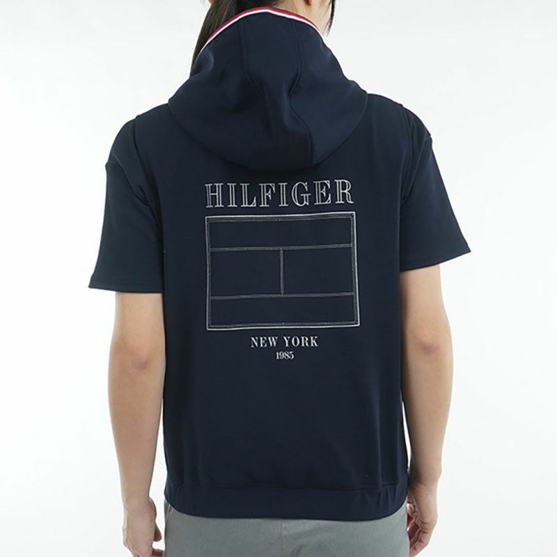 トミー ヒルフィガー ゴルフ Tommy Hilfiger Golf レディース レディース バックロゴ フーディーベスト THLA502 詳細15