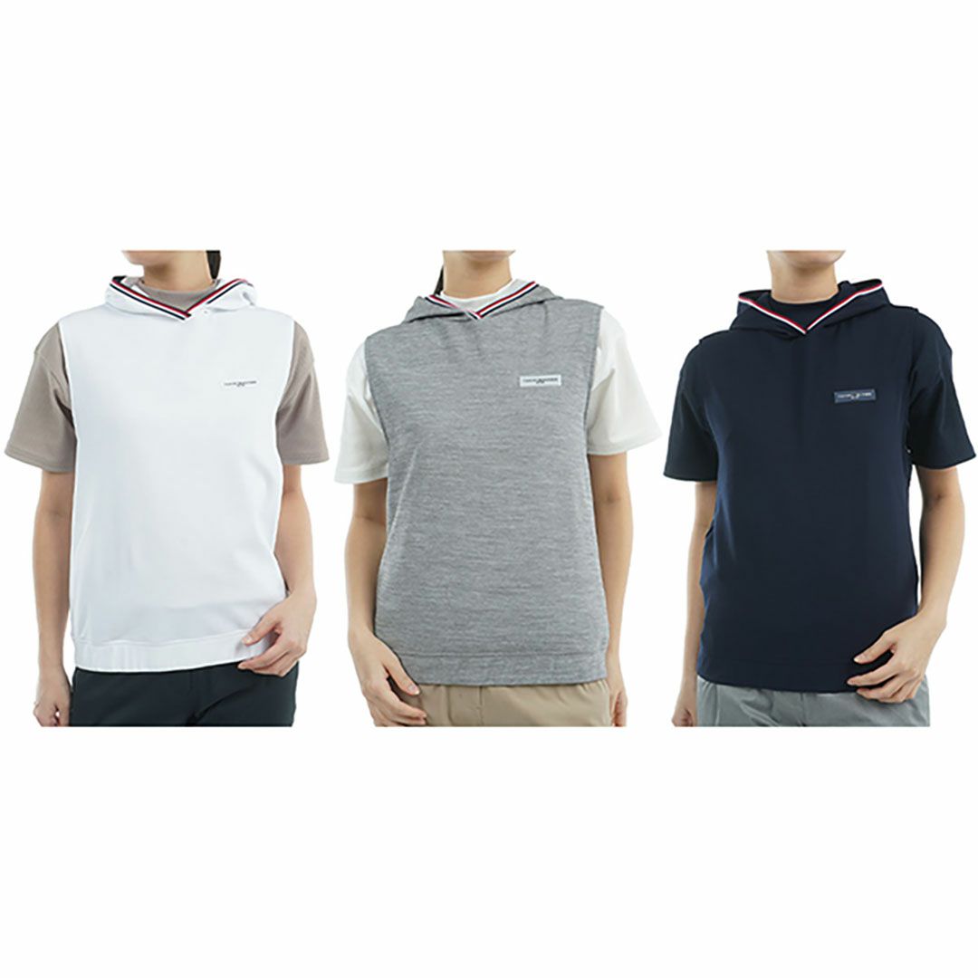 トミー ヒルフィガー ゴルフ Tommy Hilfiger Golf レディース レディース バックロゴ フーディーベスト THLA502 詳細16