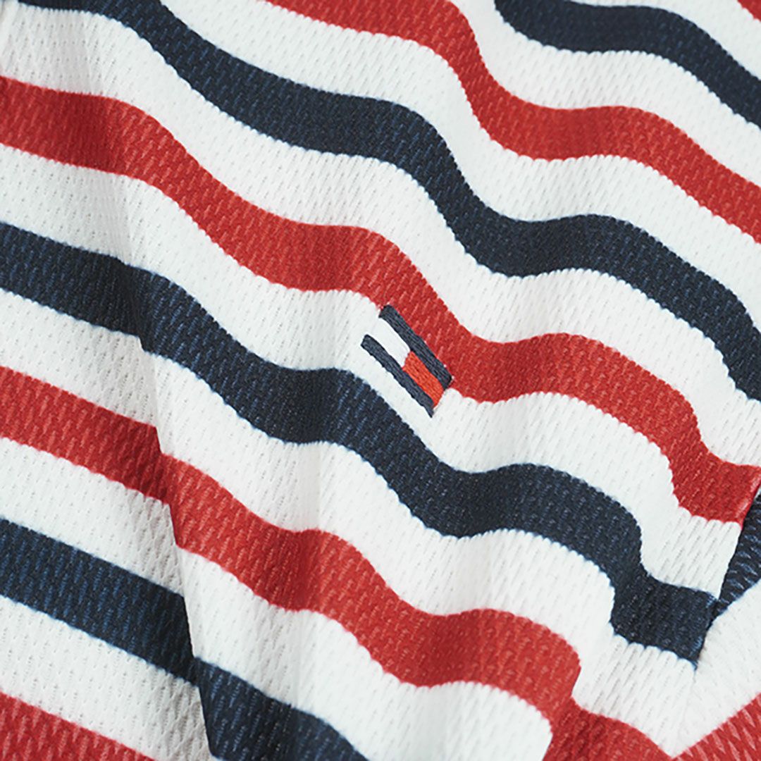 トミー ヒルフィガー ゴルフ Tommy Hilfiger Golf レディース レディース クレイジーボーダー フレンチスリーブシャツ THLA503 詳細11