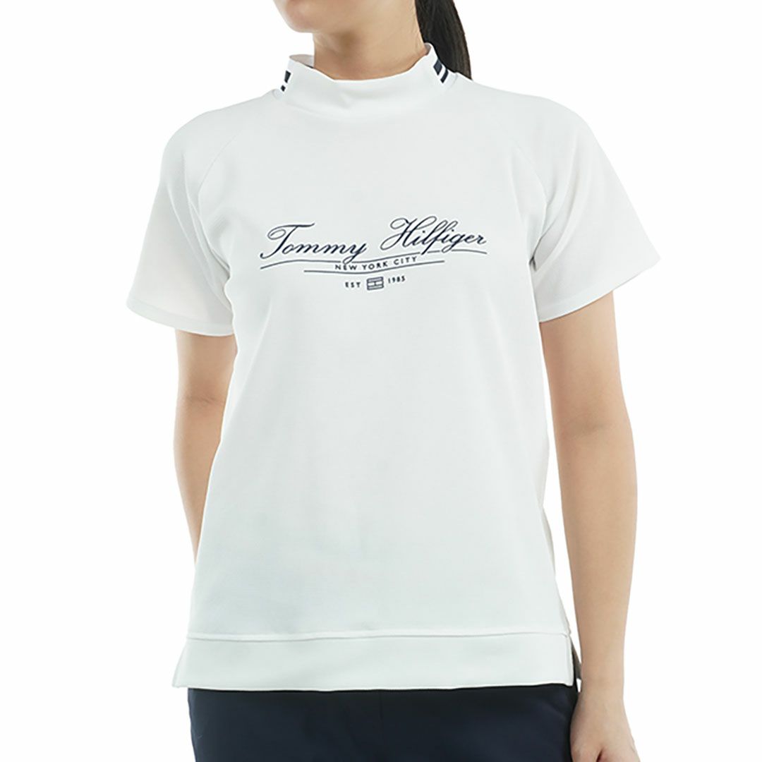 トミー ヒルフィガー ゴルフ Tommy Hilfiger Golf レディース レディース クラシックロゴ 半袖モックネックシャツ THLA504 詳細2