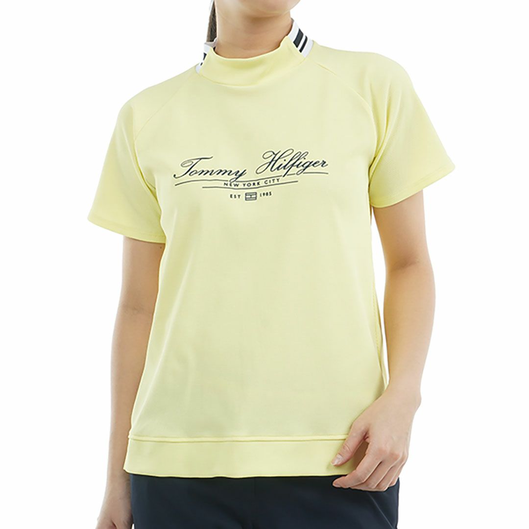 トミー ヒルフィガー ゴルフ Tommy Hilfiger Golf レディース レディース クラシックロゴ 半袖モックネックシャツ THLA504 詳細5