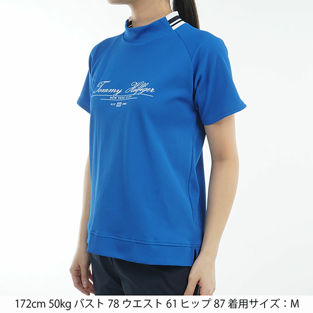 トミー ヒルフィガー ゴルフ Tommy Hilfiger Golf レディース レディース クラシックロゴ 半袖モックネックシャツ THLA504 詳細6