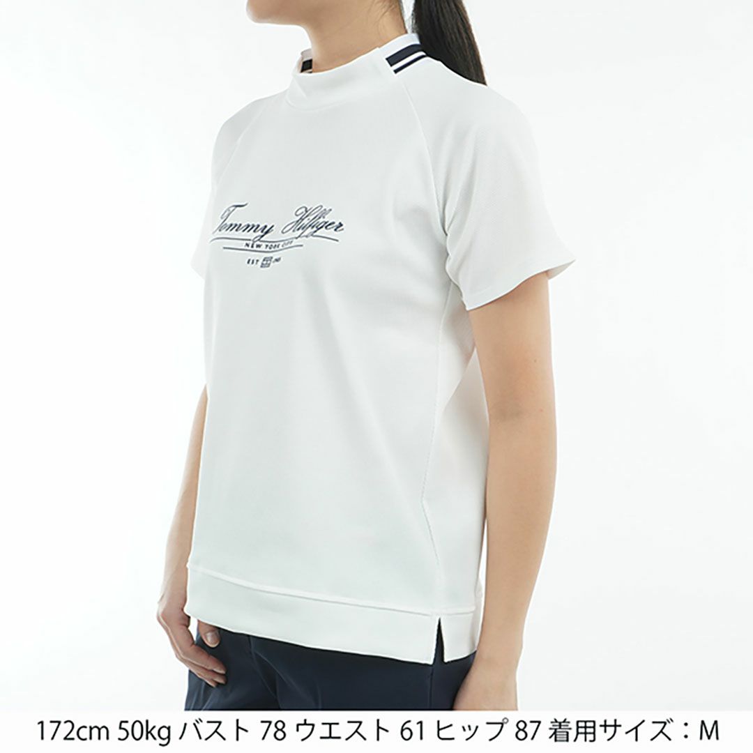 トミー ヒルフィガー ゴルフ Tommy Hilfiger Golf レディース レディース クラシックロゴ 半袖モックネックシャツ THLA504 詳細14