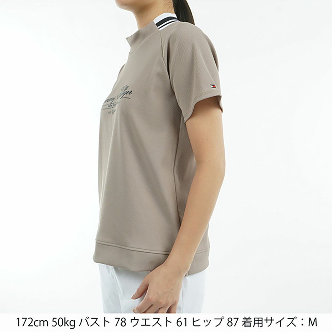 トミー ヒルフィガー ゴルフ Tommy Hilfiger Golf レディース レディース クラシックロゴ 半袖モックネックシャツ THLA504 詳細16