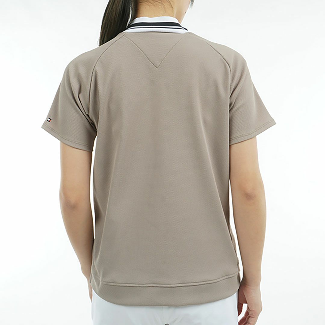 トミー ヒルフィガー ゴルフ Tommy Hilfiger Golf レディース レディース クラシックロゴ 半袖モックネックシャツ THLA504 詳細17
