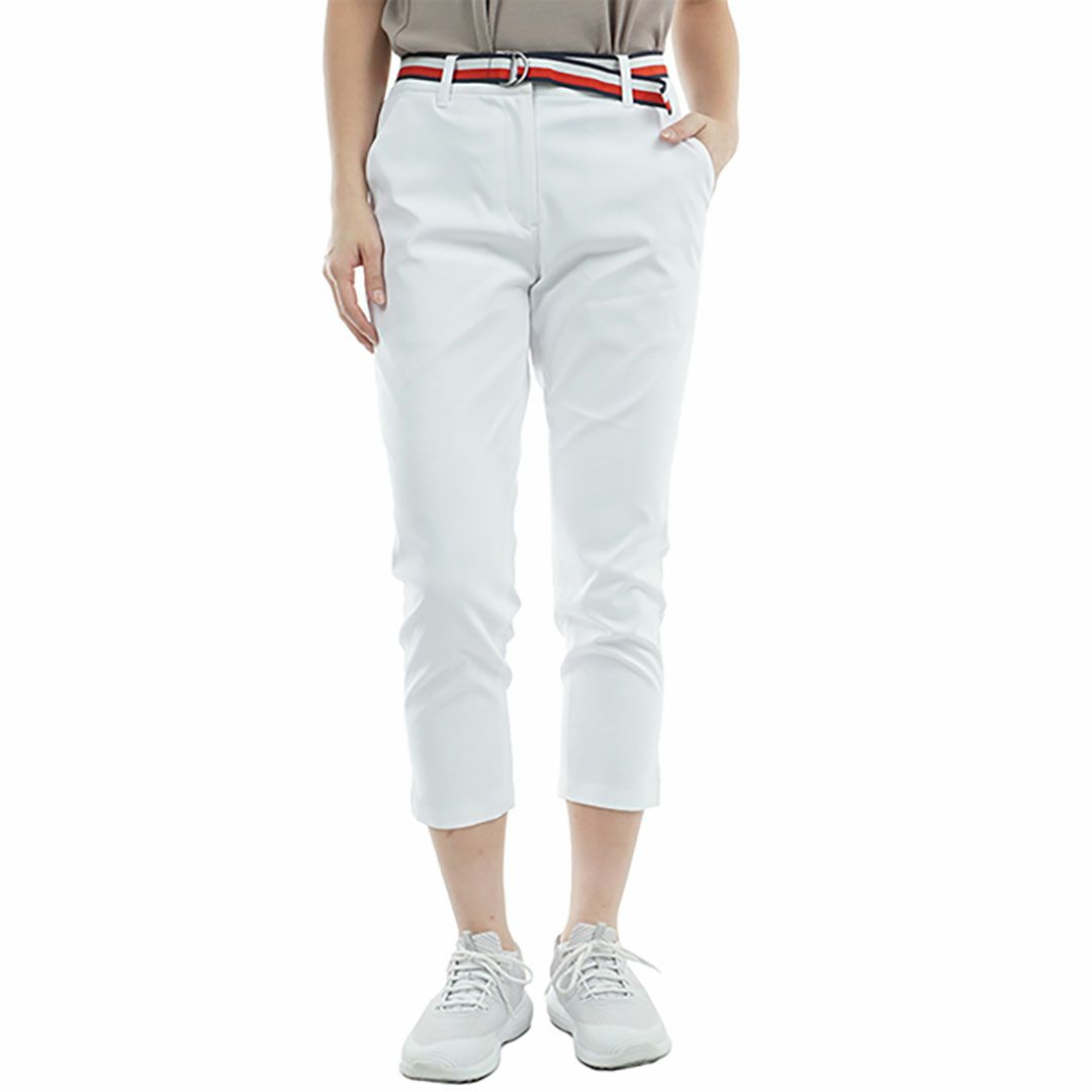 トミー ヒルフィガー ゴルフ Tommy Hilfiger Golf レディース レディース ベルテッドツイル 3/4パンツ THLA505 詳細2