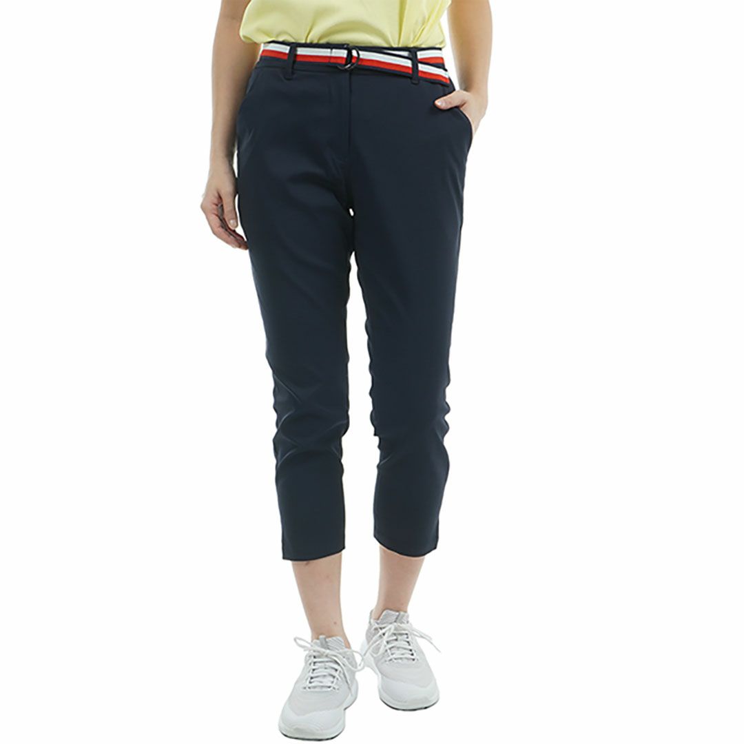 トミー ヒルフィガー ゴルフ Tommy Hilfiger Golf レディース レディース ベルテッドツイル 3/4パンツ THLA505 詳細5
