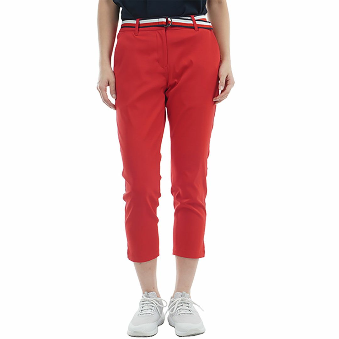 トミー ヒルフィガー ゴルフ Tommy Hilfiger Golf レディース レディース ベルテッドツイル 3/4パンツ THLA505 詳細6