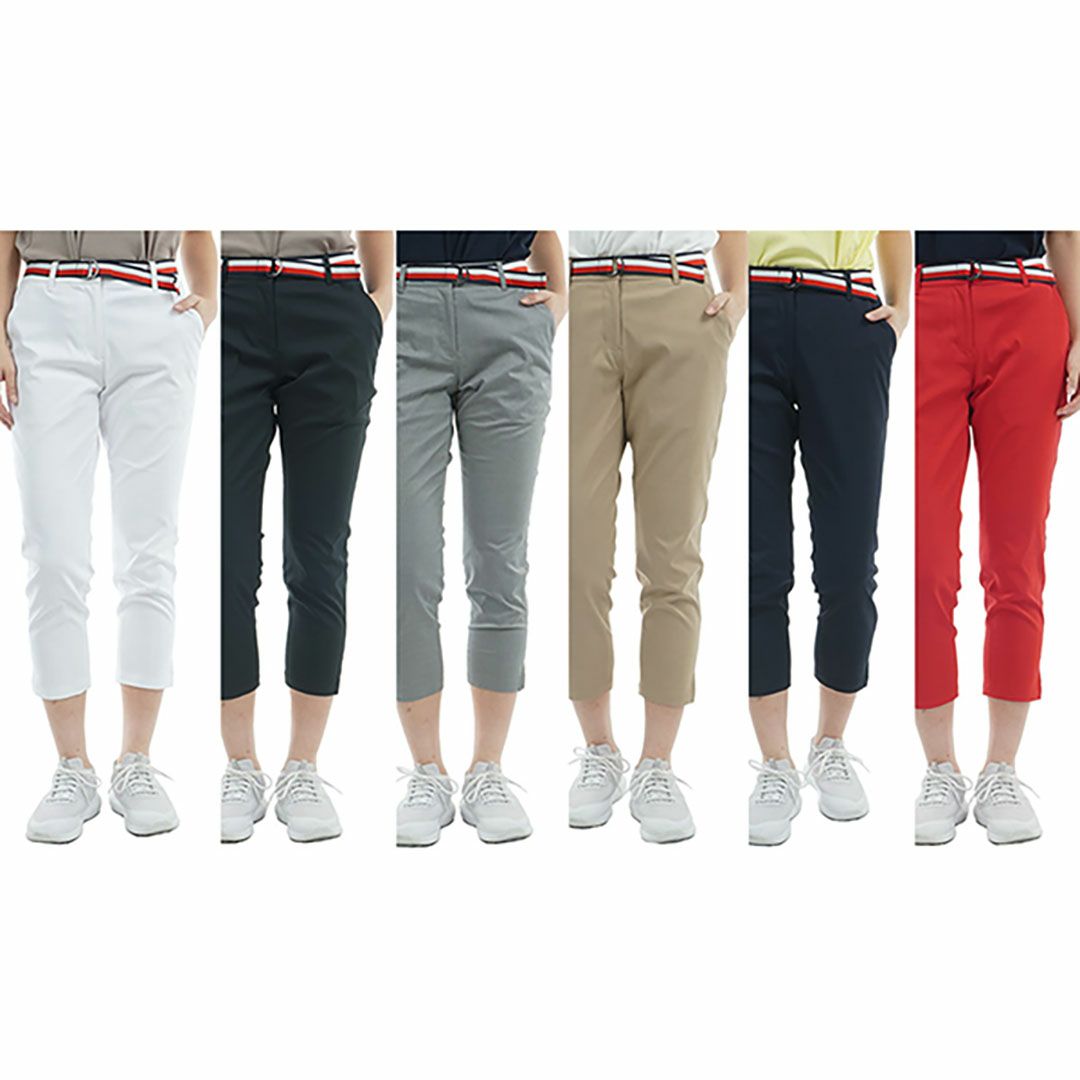 トミー ヒルフィガー ゴルフ Tommy Hilfiger Golf レディース レディース ベルテッドツイル 3/4パンツ THLA505 詳細24