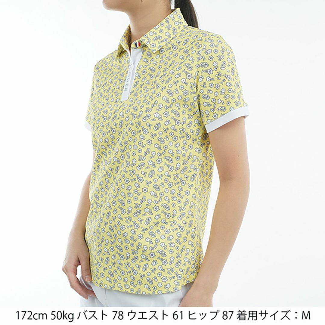 トミー ヒルフィガー ゴルフ Tommy Hilfiger Golf レディース レディース ドット&フラワープリント 半袖シャツ THLA506 詳細5