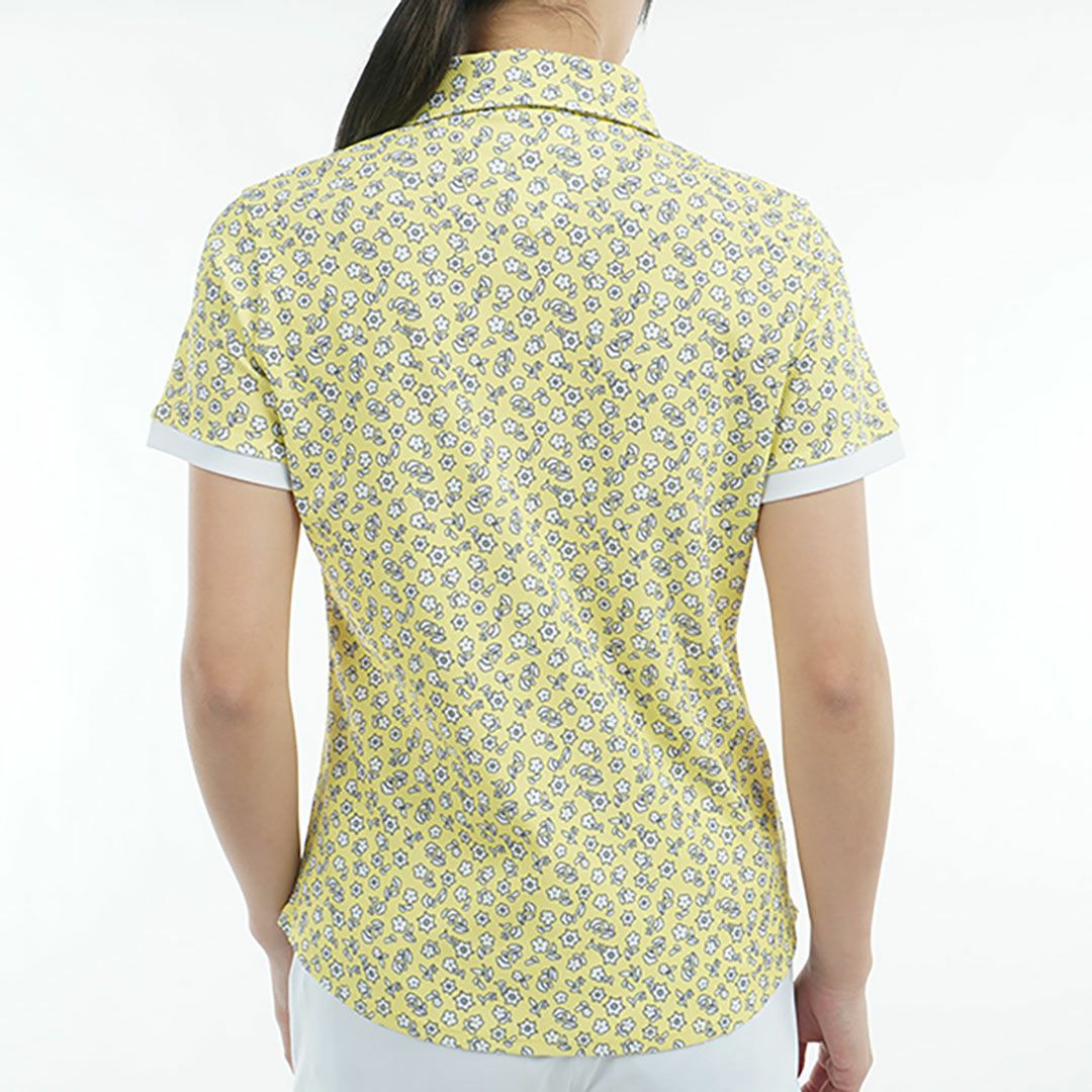 トミー ヒルフィガー ゴルフ Tommy Hilfiger Golf レディース レディース ドット&フラワープリント 半袖シャツ THLA506 詳細7