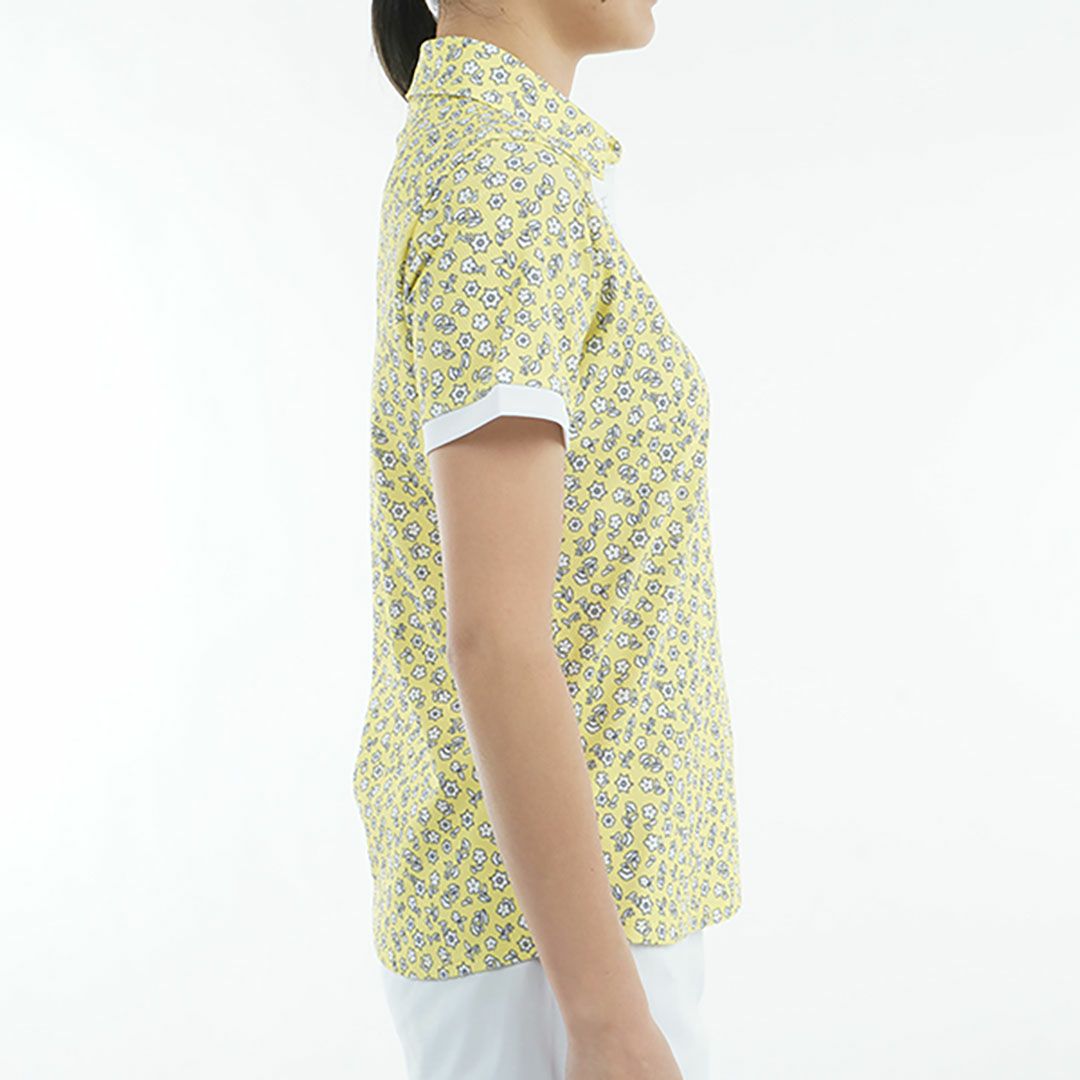 トミー ヒルフィガー ゴルフ Tommy Hilfiger Golf レディース レディース ドット&フラワープリント 半袖シャツ THLA506 詳細8