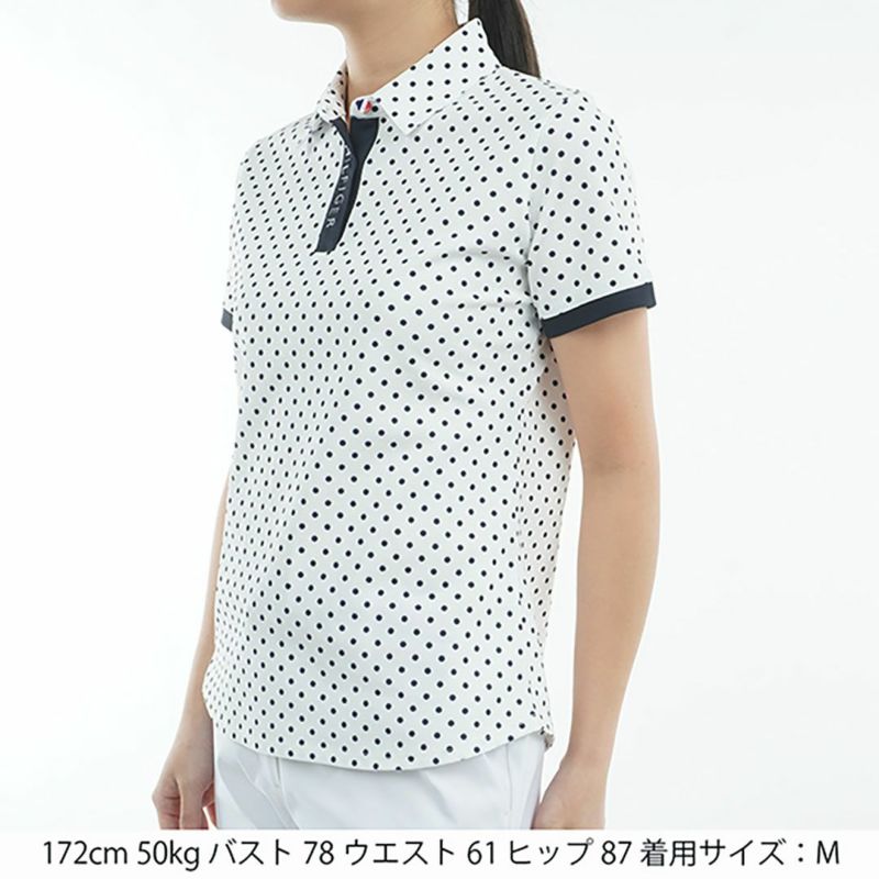 トミー ヒルフィガー ゴルフ Tommy Hilfiger Golf レディース レディース ドット&フラワープリント 半袖シャツ THLA506 詳細13