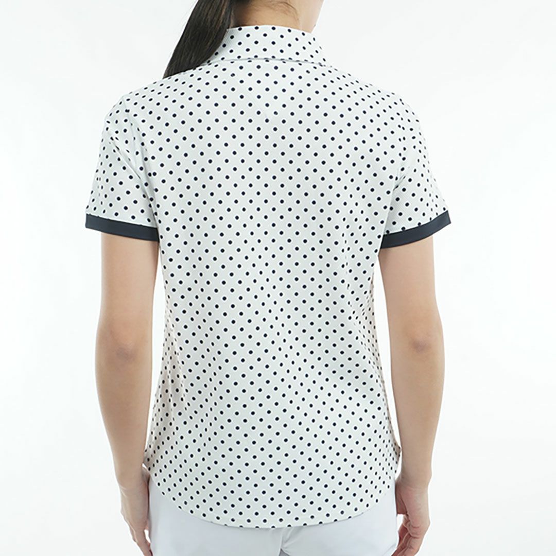 トミー ヒルフィガー ゴルフ Tommy Hilfiger Golf レディース レディース ドット&フラワープリント 半袖シャツ THLA506 詳細14