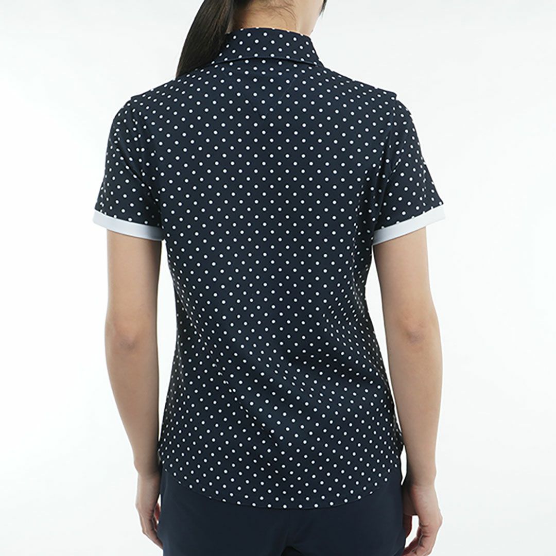 トミー ヒルフィガー ゴルフ Tommy Hilfiger Golf レディース レディース ドット&フラワープリント 半袖シャツ THLA506 詳細16