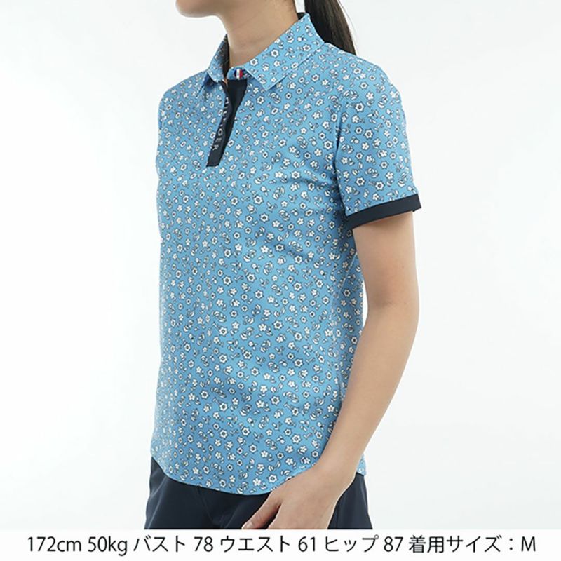 トミー ヒルフィガー ゴルフ Tommy Hilfiger Golf レディース レディース ドット&フラワープリント 半袖シャツ THLA506 詳細17