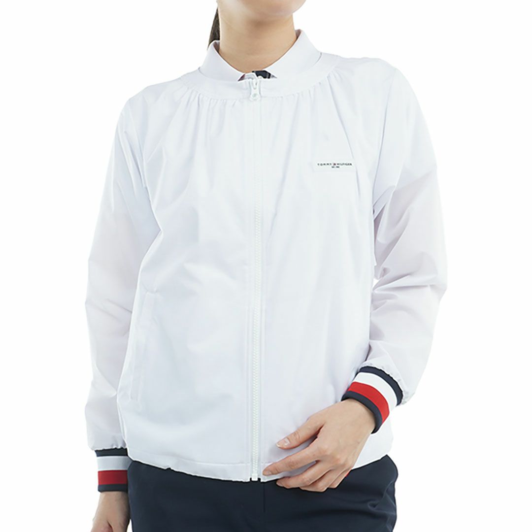 トミー ヒルフィガー ゴルフ Tommy Hilfiger Golf レディース レディース クラシック ノーカラーブルゾン THLA508 詳細2
