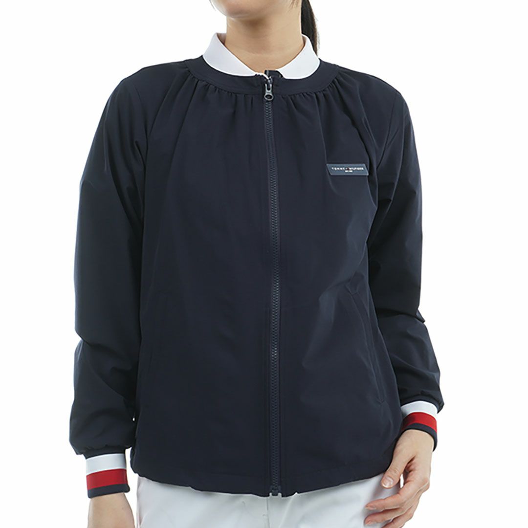 トミー ヒルフィガー ゴルフ Tommy Hilfiger Golf レディース レディース クラシック ノーカラーブルゾン THLA508 詳細3